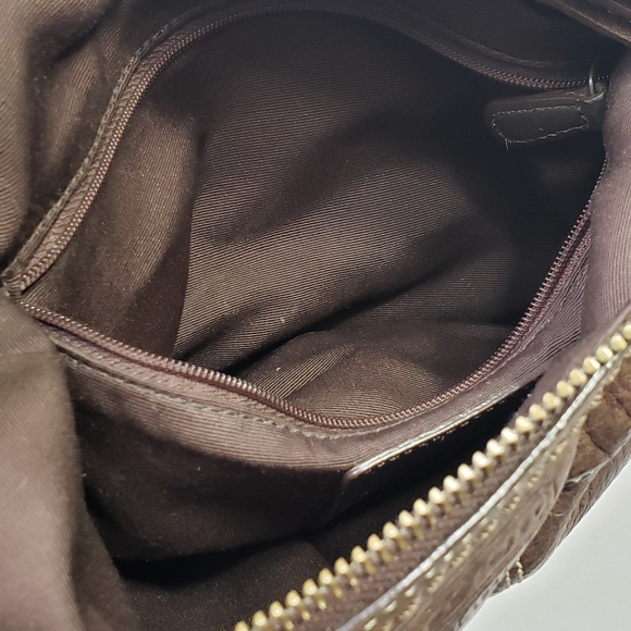 Coach Vintage Chelsea Rich Brown Pebbled Leather Shoulder Bag Crossbody - Picture 5 of 5